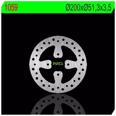 Disque De Frein Arrière NG 1059 Rond Fixe