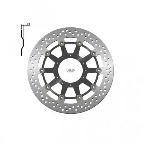 Disque De Frein Avant NG 1446g Rond Semi-Flottant - Freinage NG BRAKE