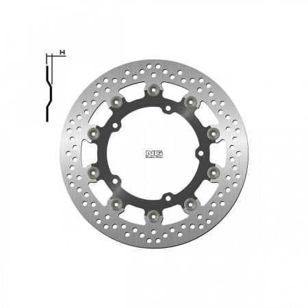 Disque De Frein Avant NG 1786g Rond Flottant Yamaha - Freinage NG BRAKE