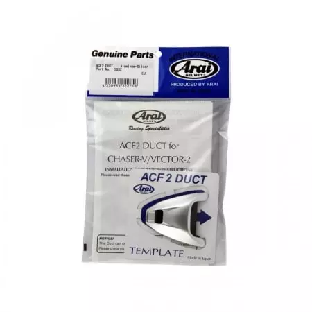 Ventilation Supérieure Avant Arai Air Conductor Front-2 aluminium Silver