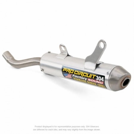 Silencieux Pro Circuit 304 Alu Brossé/Casquette Inox Yamaha YZ250 - Echappement moto PRO CIRCUIT
