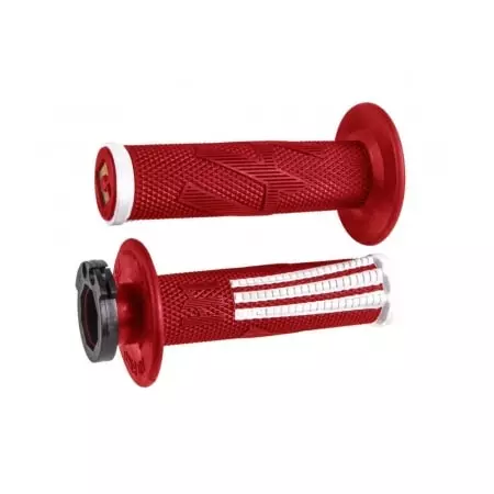Poignées ODI Emig Pro V2 Lock-On Rouge Blanc