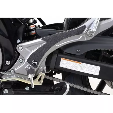 Adhésif Anti-Frottement R&G Racing Platine Repose-Pieds Noir 2 Pièces Suzuki Gladius SFV 650