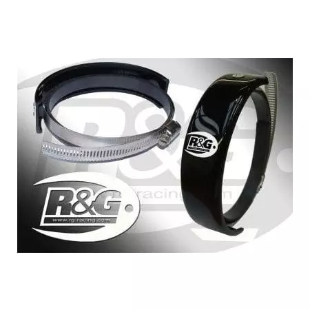 Protection De Silencieux Rond R&G Racing Noir Diamètre 140-165 mm