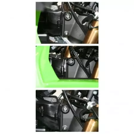 Protections De Butée De Direction R&G Racing Noir Kawasaki ZX-6R 10R
