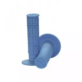 Poignées Pro Taper Neon Semi-Gauffré Bleu Fluo