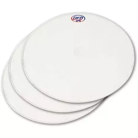 Plaque Frontale Ovale UFO Vintage 1970 Blanc 3 pièces