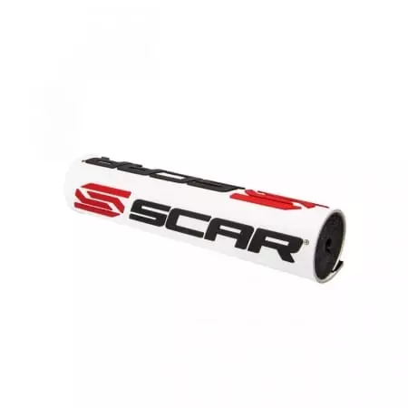 Mousse De Guidon Scar 3D Design Blanc Pour Guidon Sans Barre Diamètre 28.6 mm