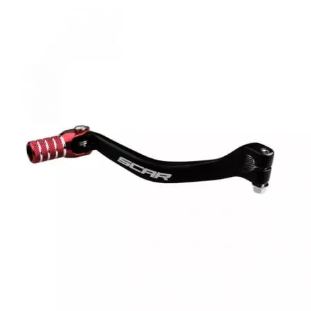 Sélecteur De Vitesse Scar Noir Mat Embout Rouge Pour Suzuki RM-Z250