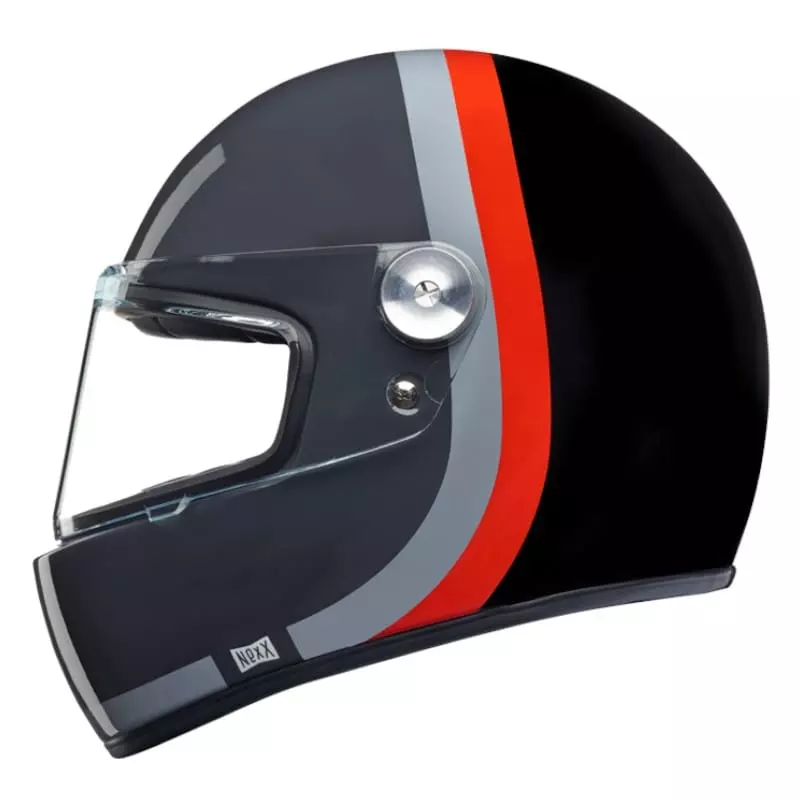Casque Nexx X.G100R Speedway Gris Rouge Noir