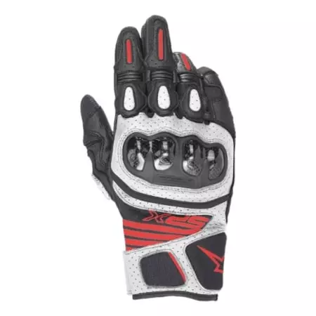 Gants Alpinestars SPX Air Carbon V2 Noir Blanc Rouge
