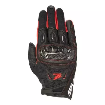 Gants Alpinestars Honda SMX-2 Air Carbon V2 Noir Rouge