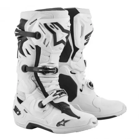 Bottes Cross Alpinestars Tech 10 Supervented Blanc