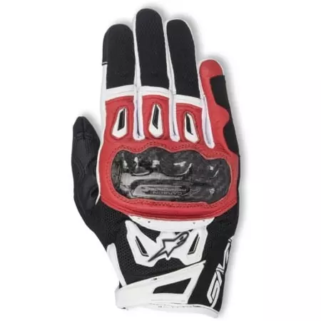 Gants Alpinestars SMX-2 Air Carbon V2 Noir Rouge Blanc