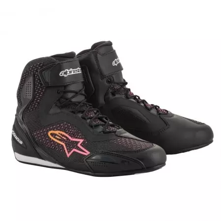 Baskets Femme Alpinestars Stella Faster 3 Rideknit Noir Rose Jaune