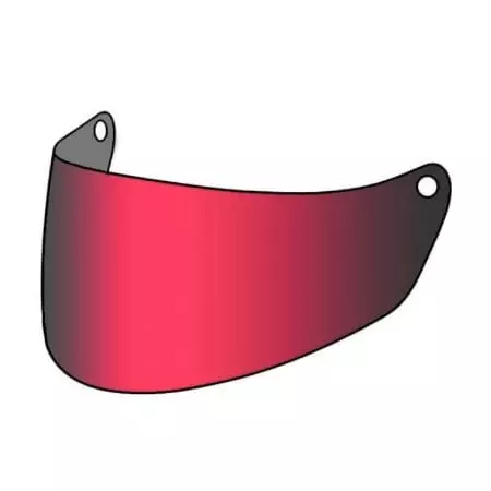 Visière HJC HJ-31 I70 Iridium Rouge Feu