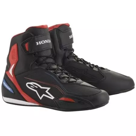 Baskets Alpinestars Honda Faster 3 Noir Rouge Bleu