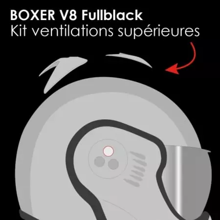 Kit Ventilations Supérieures Boxer V8 Full Black