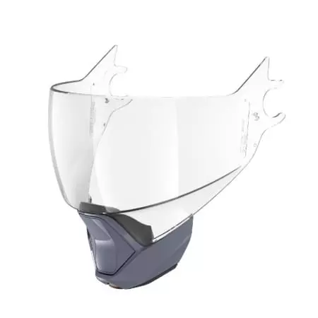 Visière Shark Evojet Blank Gris Incolore Mentonnière S01