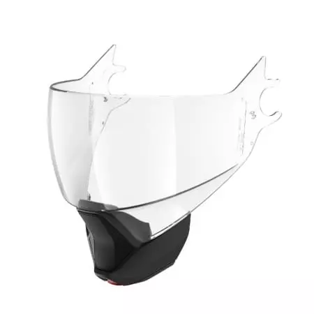 Visière Shark Evojet Blank Mentonnière KMA Incolore Noir Mat