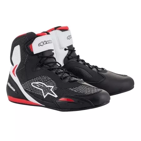 Baskets Alpinestars Faster 3 Rideknit Noir Blanc Rouge