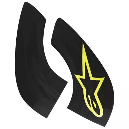 Plaque De Menton Alpinestars Pour BNS Tech 2 Noir Jaune Fluo