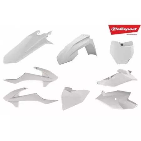 Kit plastique Polisport Blanc KTM SX85 - Carénage et protection POLISPORT