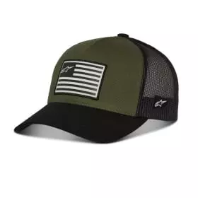 Casquette Alpinestars Flag Snapback Vert Militaire Noir