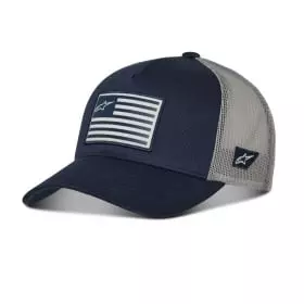 Casquette Alpinestars Flag Snapback Bleu Navy Gris