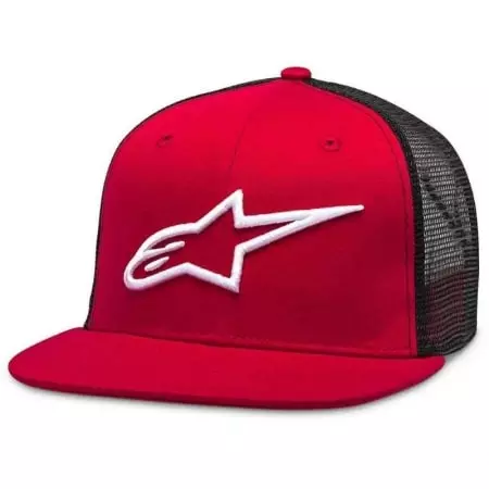Casquette Alpinestars Corp Trucker Rouge Noir