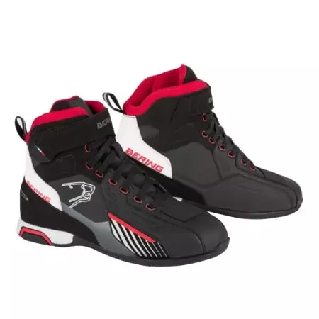 Baskets Bering Tiger Noir Blanc Rouge