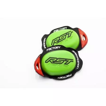 Sliders Genou RST Factory Reverse Velcro Vert Néon