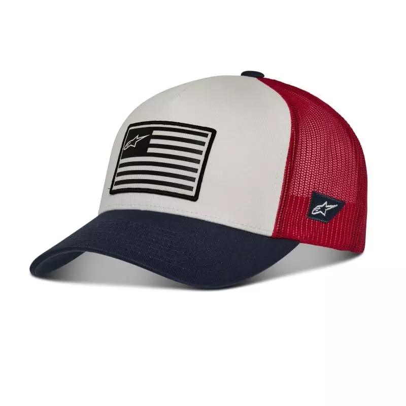 Casquette Flag Snapback Blanc Bleu Navy Rouge