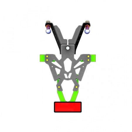 Support de plaque V-Parts noir Honda CB125R et 300R - Électricité V PARTS