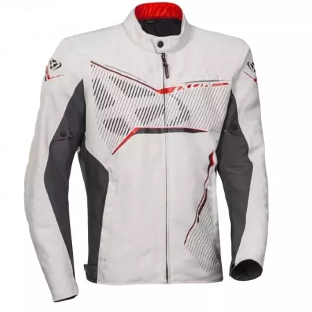 Blouson Ixon Slash Light Gris Anthracite Rouge - Blouson Moto IXON