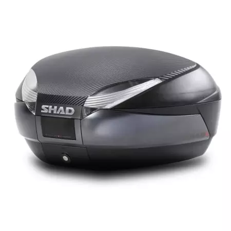 Top Case Et Dosseret Shad SH48 Noir Carbone - Top Case et Valise Moto SHAD
