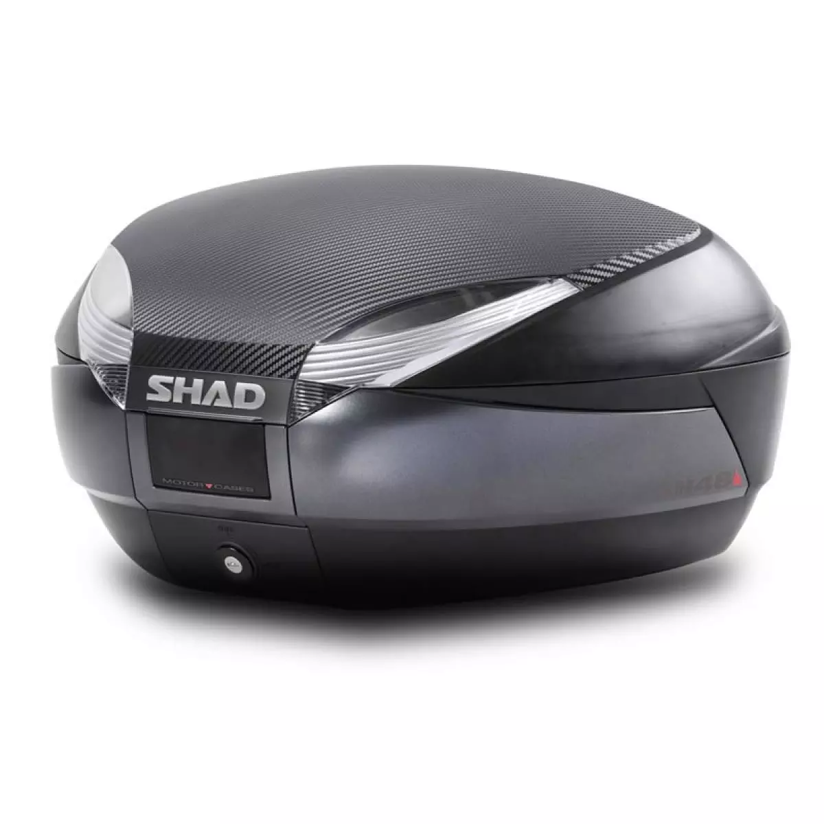 Top Case Et Dosseret Shad SH48 Noir Carbone