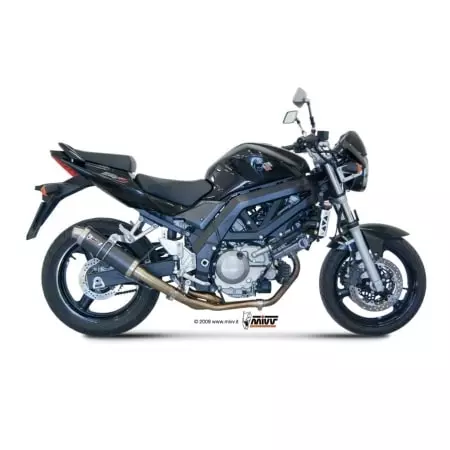 Silencieux + demi-ligne MIVV GP carbone Pour Suzuki SV650 - Echappement moto MIVV