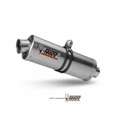 Silencieux + demi-ligne MIVV Oval Classic inox Pour Suzuki SV650 - Echappement moto MIVV