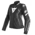 Blouson Femme Dainese Avro 4 Pelle Lady 26A Noir Blanc Gris