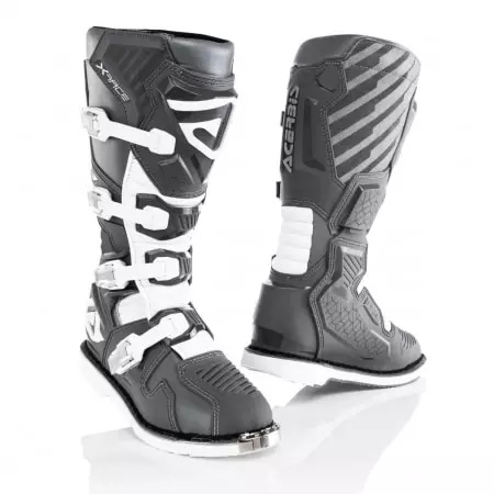 Bottes Cross Acerbis X-Race Gris Blanc