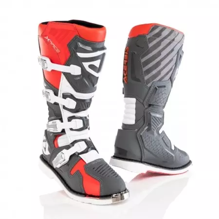 Bottes Cross Acerbis X-Race Gris Rouge