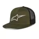 Casquette Alpinestars Corp Trucker Vert Militaire Noir