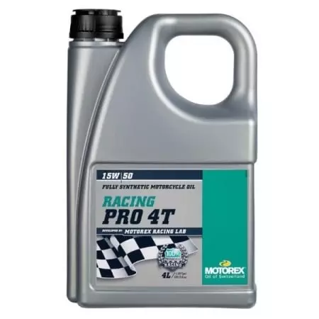 Huile Moteur Motorex Racing Pro 4T 15W50 - 4 Litres - Produits entretien MOTOREX