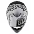 Casque Cross Troy Lee Design SE4 Composite Silhouette Argent Noir
