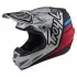 Casque Cross Troy Lee Design SE4 Composite Silhouette Argent Noir