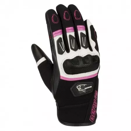 Gants Femme Bering Lady Ursula Noir Fuchsia