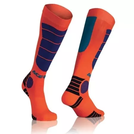 Chaussettes Acerbis MX Impact Orange Bleu