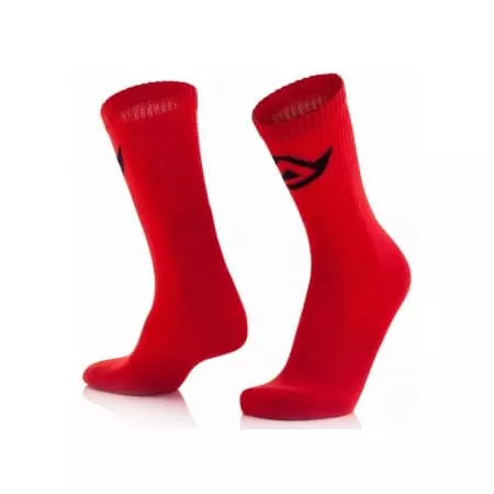 Chaussettes Acerbis Coton Rouge