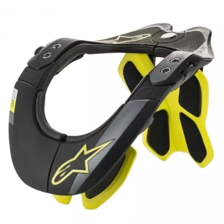 Tour De Nuque Alpinestars BNS Tech-2 Noir Jaune Fluo